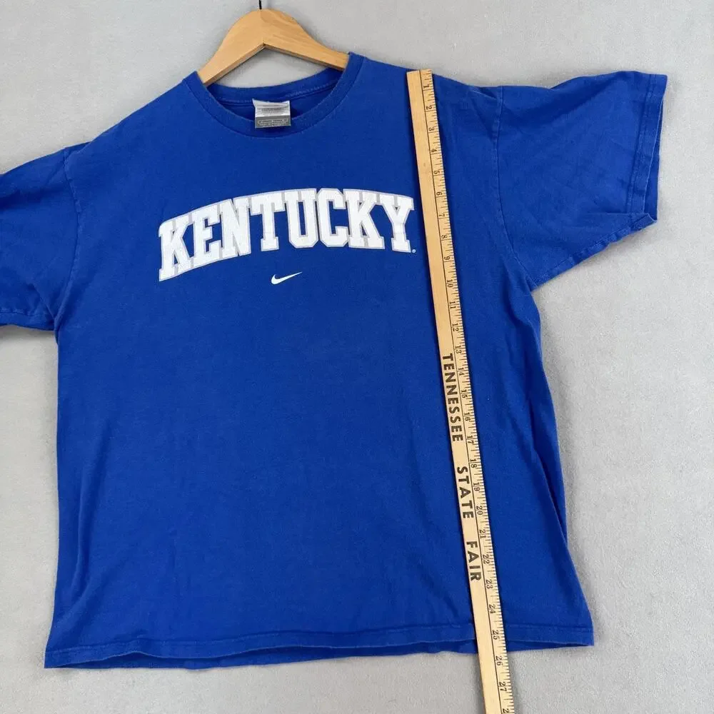 Kentucky Wildcats Shirt Mens Large Blue NCAA Basketball Nike Team Graphic Tee